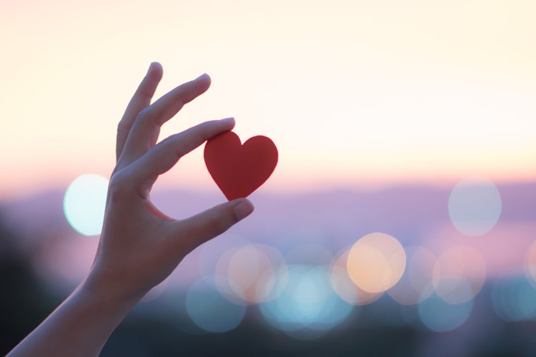 giving back concept, heart