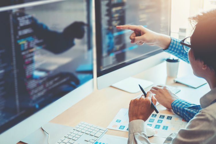male website developer working