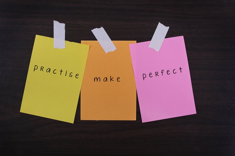 practise make perfect concept